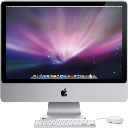 Apple Computer Png Image - Imac 24 Inch 2009 (517x450), Png Download