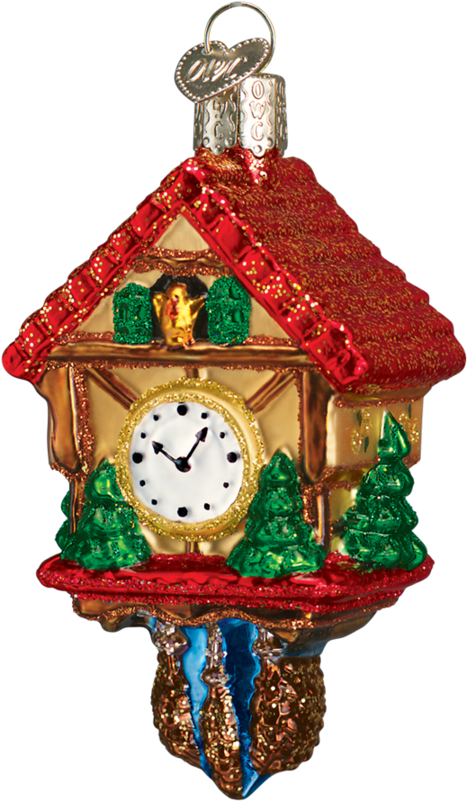 Old World Christmas Cuckoo Clock Old World Christmas - Old World Christmas Cuckoo Clock (1024x1024), Png Download