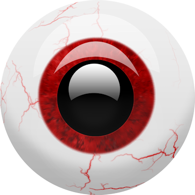 Eye-019 - Red Eyeball Transparent Background (399x399), Png Download