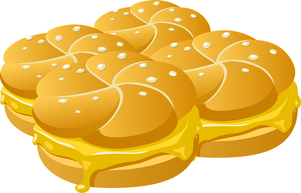 Bread Sandwiches Cheese - Cheese Bread Clipart (960x616), Png Download