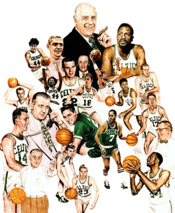 The Celtics Have 31 Hall Of Famers, 22 Retired Numbers, - Larry Bird (589x713), Png Download
