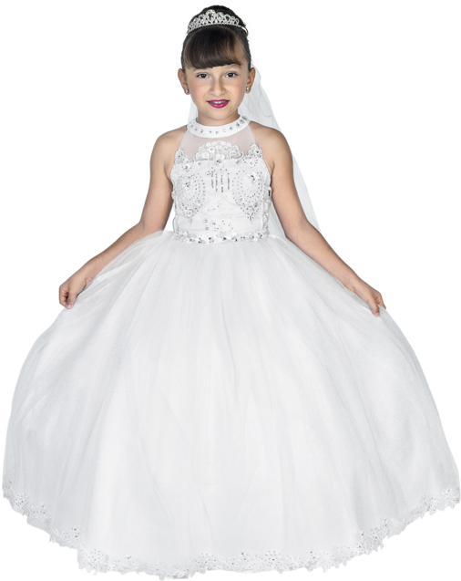 Elizabeth H-8013 - Vestidos De Primera Comunion De Charra (538x689), Png Download