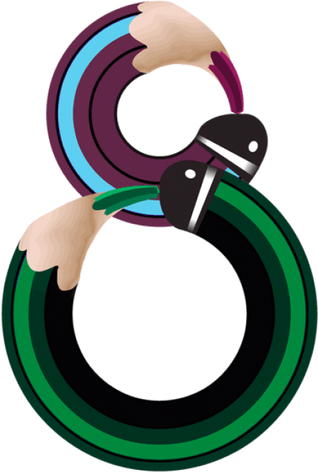 Pencil Number Eight Png Clipart Image - Цифра 8 Png (404x600), Png Download