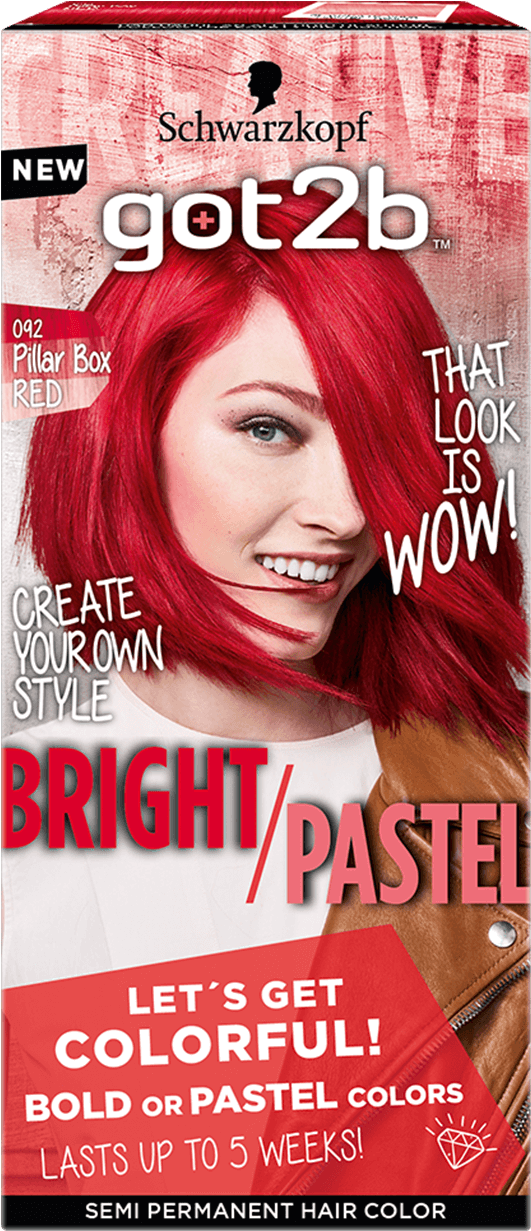 Got2b Color Com Bright Pastel 092 Pillar Box Red - Got2b Tönung Farb ...