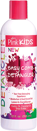 684-pc - Luster Luster's Pink Kids Easy Comb Detangler 12oz (500x500), Png Download