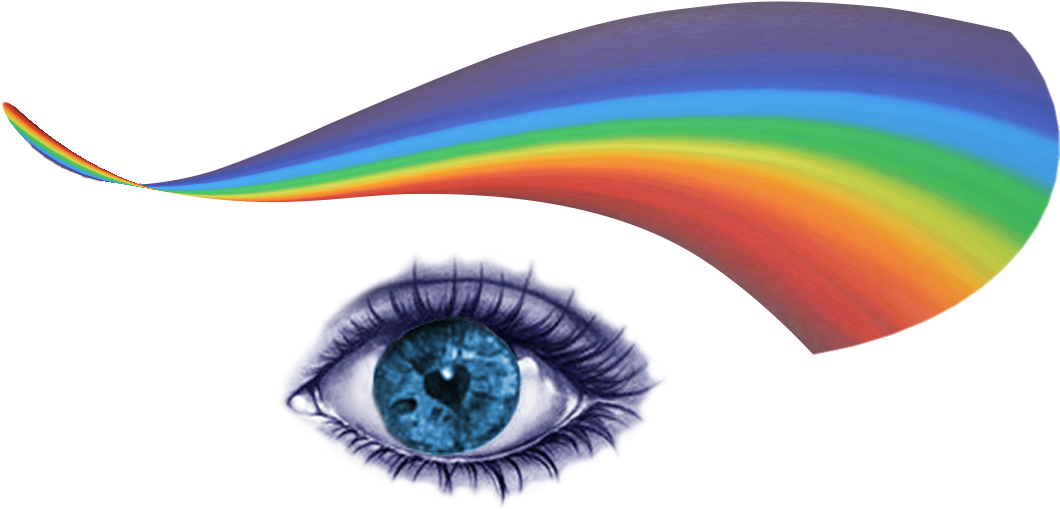 Rainbow Eye Logo - Eye (1220x944), Png Download