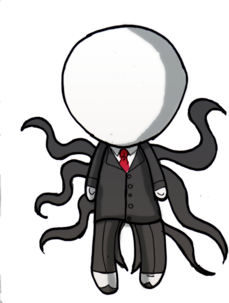 Slenderman Chibi By Danielle - Slenderman Chibi (788x1015), Png Download