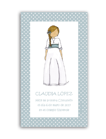 Recordatorio Comunión De Niña N - Recordatorio Comunion (483x483), Png Download