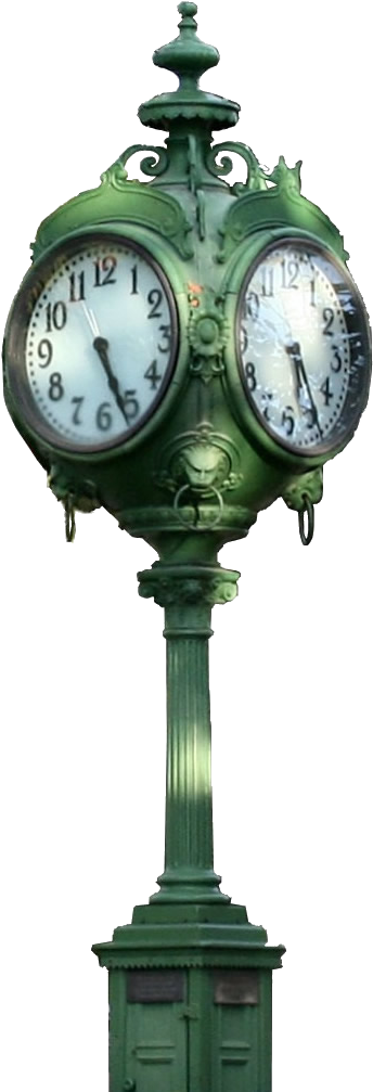Ligonier's Historic Landmark Clock - Indiana (350x1011), Png Download