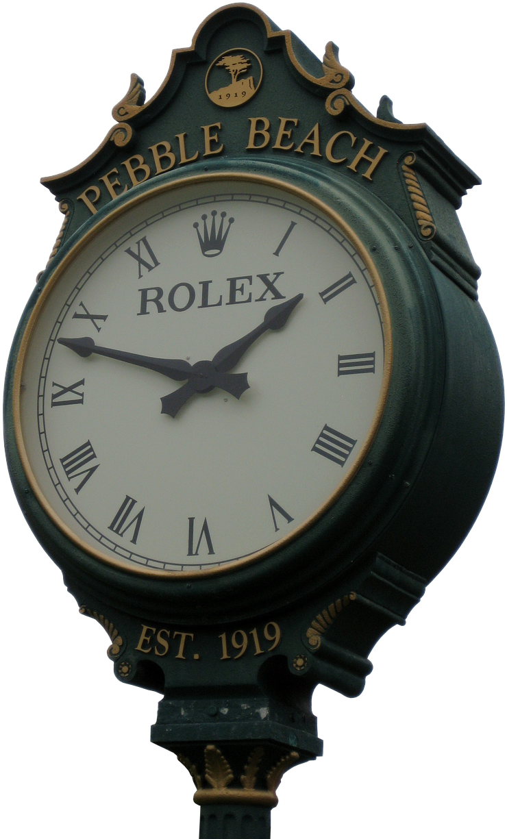 Clock Grandfather Clock Rolex - Pebble Beach On Cannery Row (848x1280), Png Download