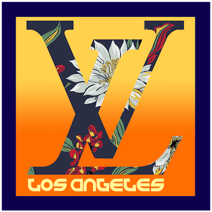 La Bumper Sticker - Trunk Stickers Louis Vuitton (493x518), Png Download