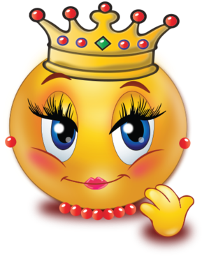 Alien Queen - Queen Smiley (384x384), Png Download