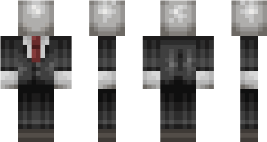 Minecraft Skin Slenderman - Payday Skins For Minecraft (600x348), Png Download