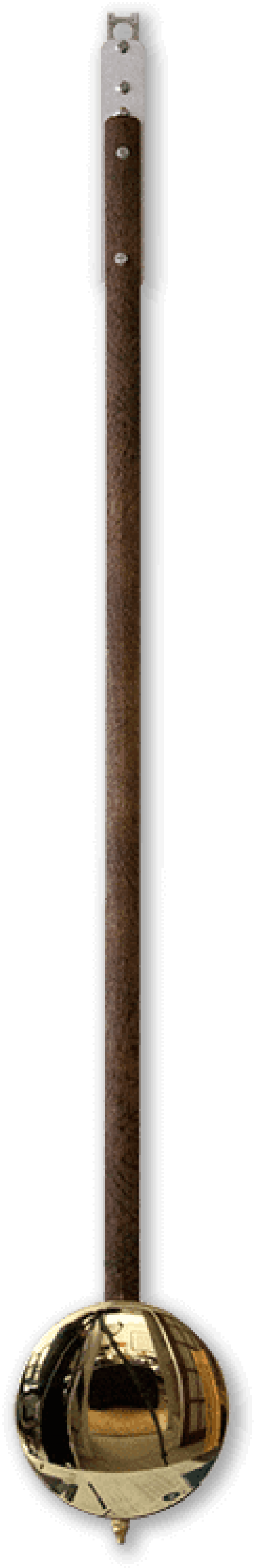 Pendulum, Weights And Chain In Completed Clock - Wood (198x800), Png Download