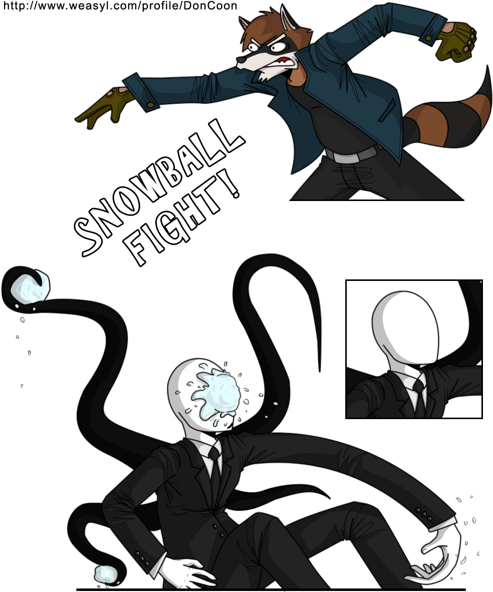 Slenderman Clipart Transparent - Slender Man Fighting Drawing (1000x1200), Png Download