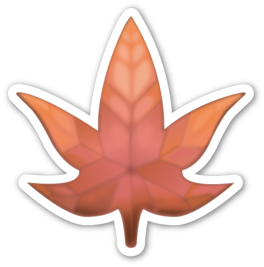 Autumn Emoji (523x528), Png Download