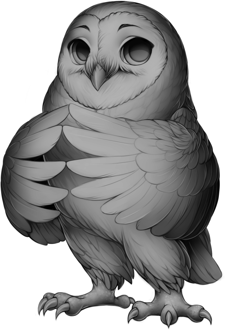 Barn Owl Base - Great Horned Owl Snowy Owl (863x1280), Png Download
