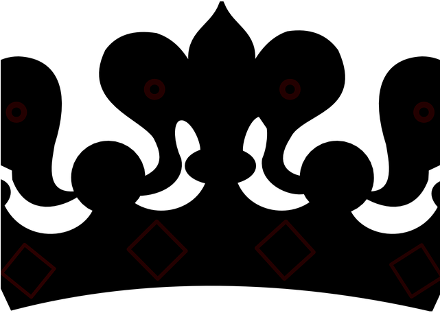 Crown Clipart Black And White (640x480), Png Download