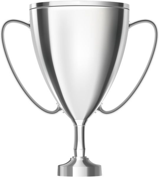 Silver Trophy Cup Transparent Png Clip Art (539x600), Png Download