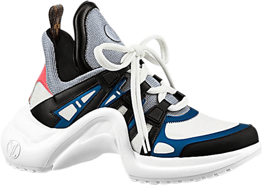 Louis Vuitton Archlight Sneaker 'noir Bleu' - Louis Vuitton Archlight On Feet (849x601), Png Download