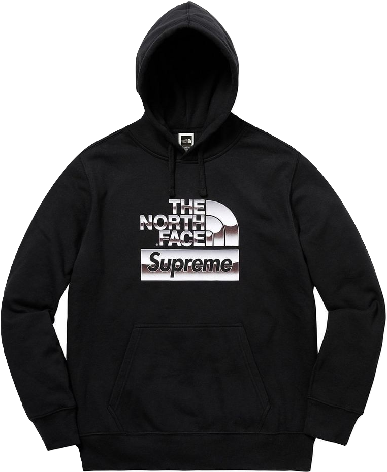 Supreme North Face Hoodie Black (929x929), Png Download