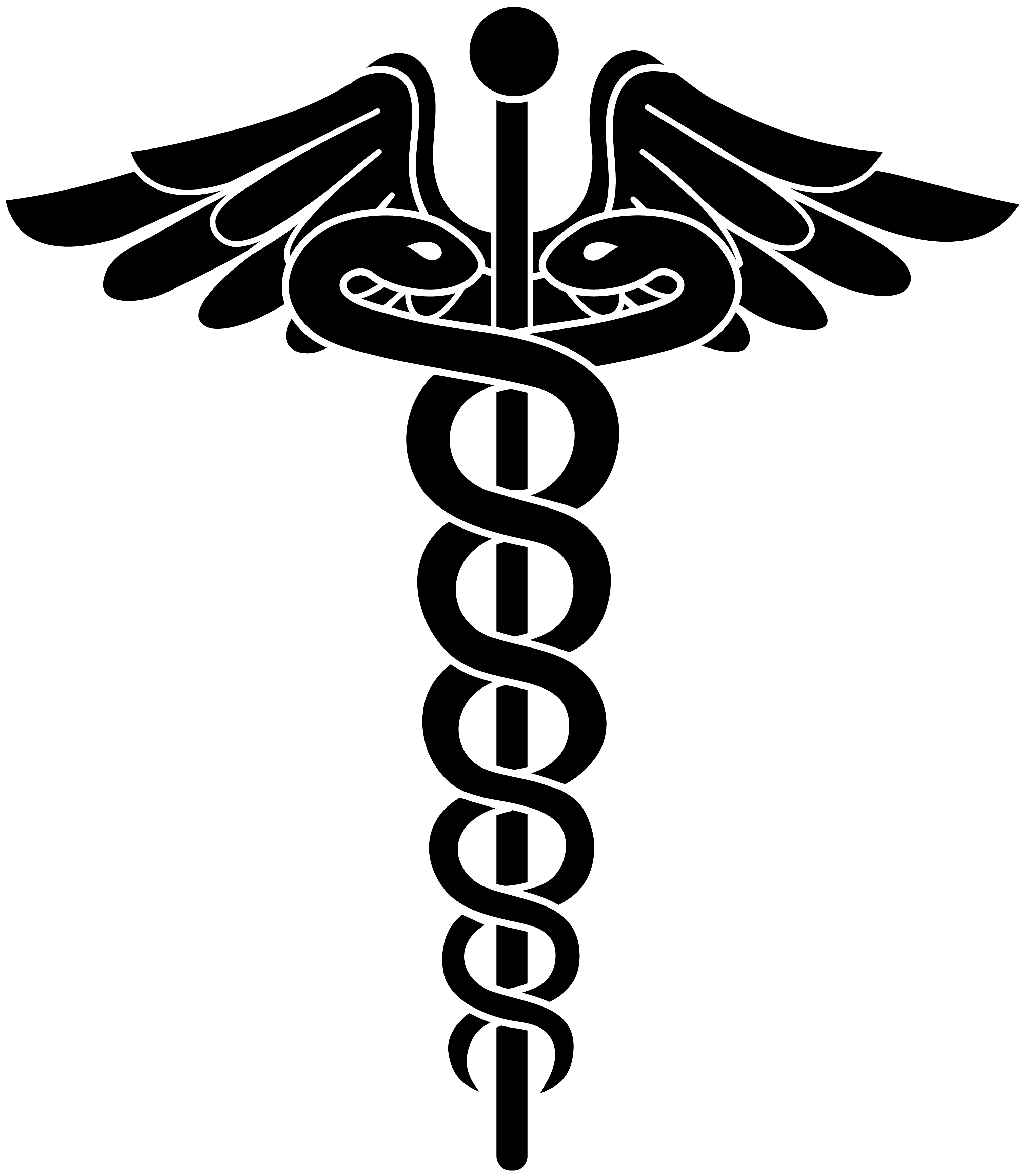 Doctor Symbol Caduceus Free Png Image - Doctors Logo (3029x3469), Png Download
