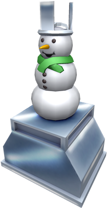 Download Roblox Winter Games 2014 Silver Trophy Trophy Png Image