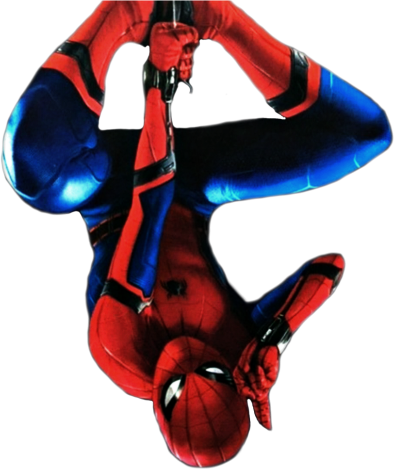 Clip Free Download Marvel Transparent Upside Down - Spider-man: Homecoming [book] (823x970), Png Download
