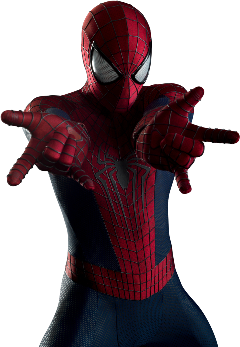 The Amazing Spiderman Png Image - Spider Man Spraying Web (1024x1365), Png Download