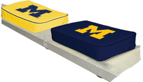 Seats - Michigan Football Seat Cushions (500x300), Png Download