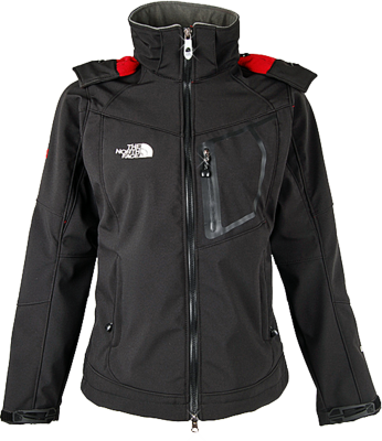 North Face Logo Png Giacca Impermeabile North Face - Zipper (346x400), Png Download