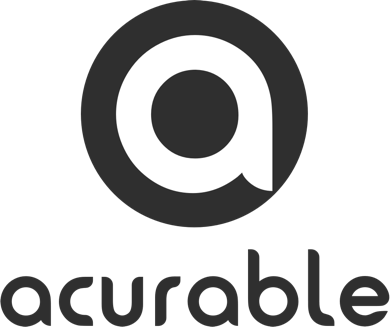 Acurable Logo Black (390x327), Png Download
