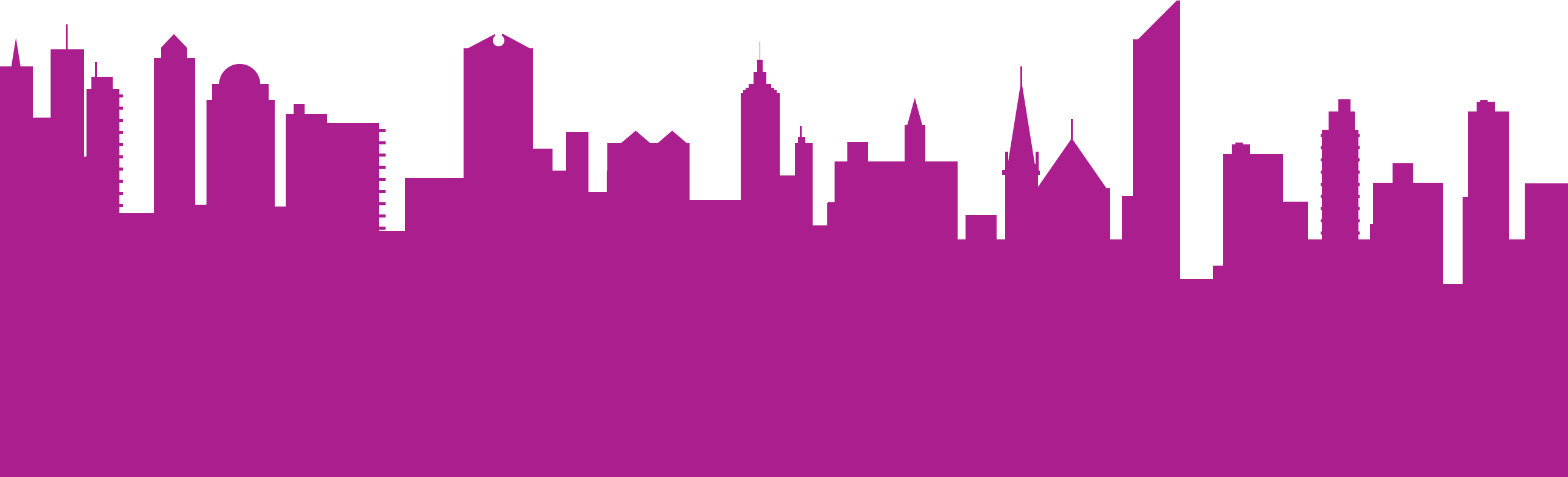 New York City Skyline - New York Skyline Sex And The City (2574x783), Png Download