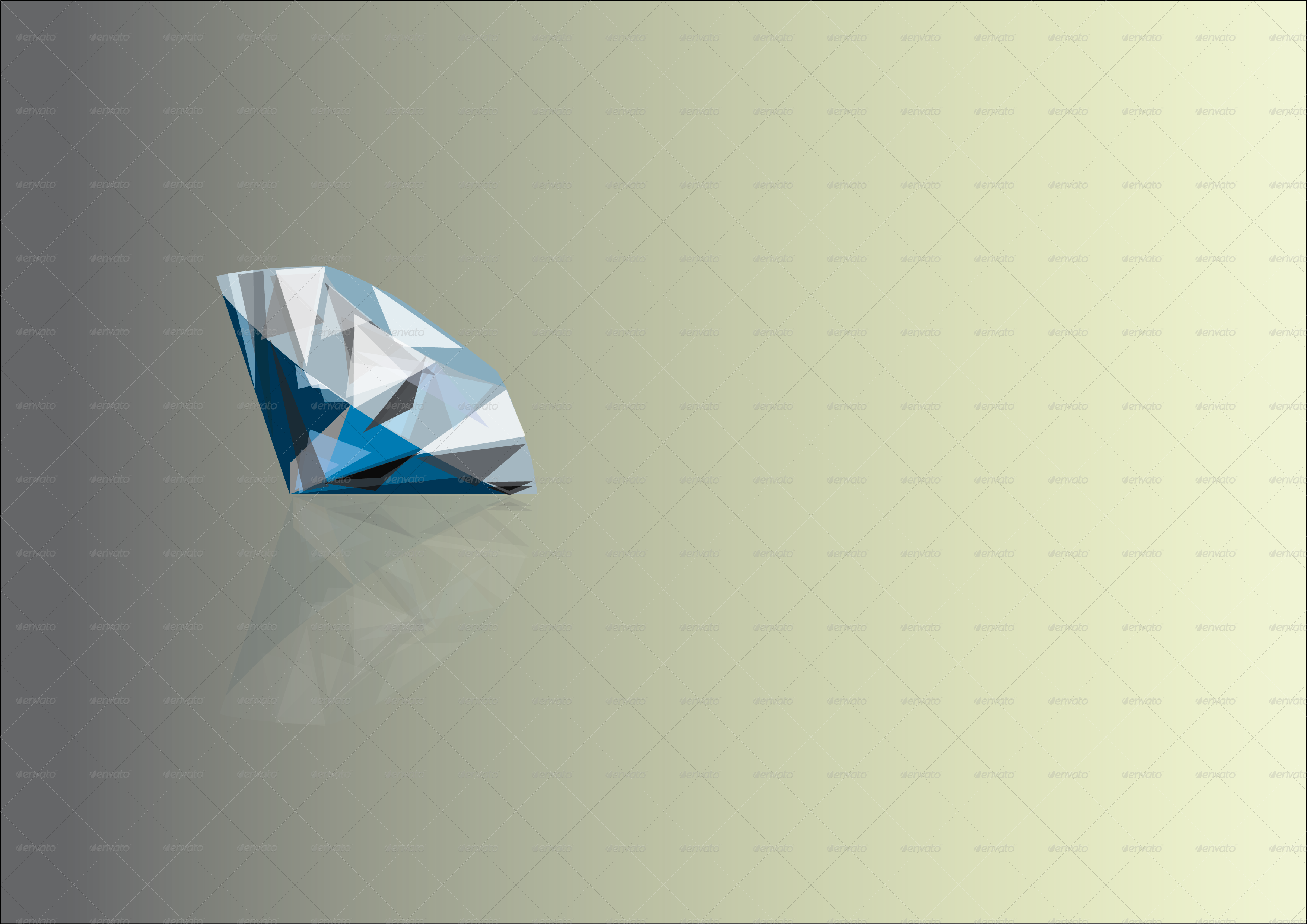 Decorative Symbols Decorative - Diamond (3510x2482), Png Download