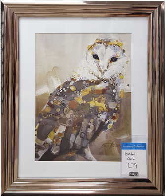 Barn Owl Barn Owl - 'luminous Barn 2' Poster Print By Britt Freda, Posters, (700x411), Png Download