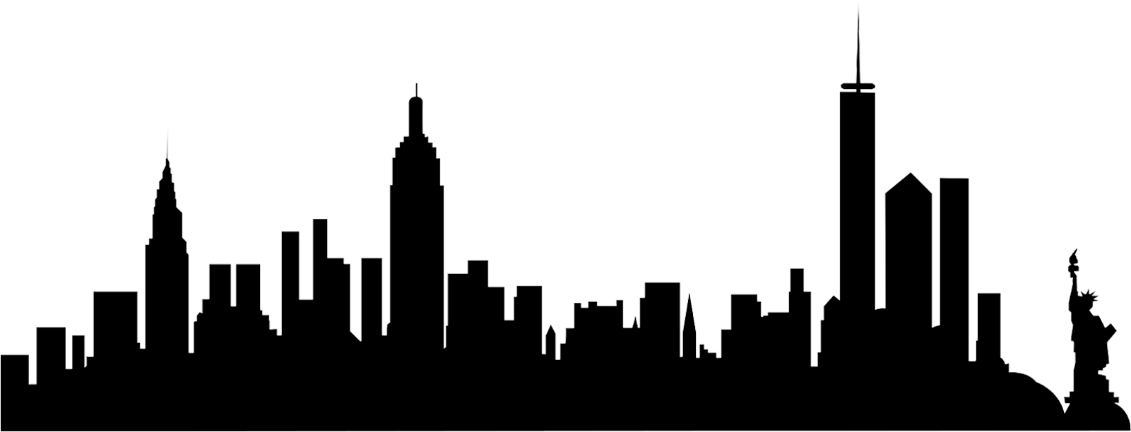 Ph 310 - 551 - - New York City Skyline Png (1600x855), Png Download