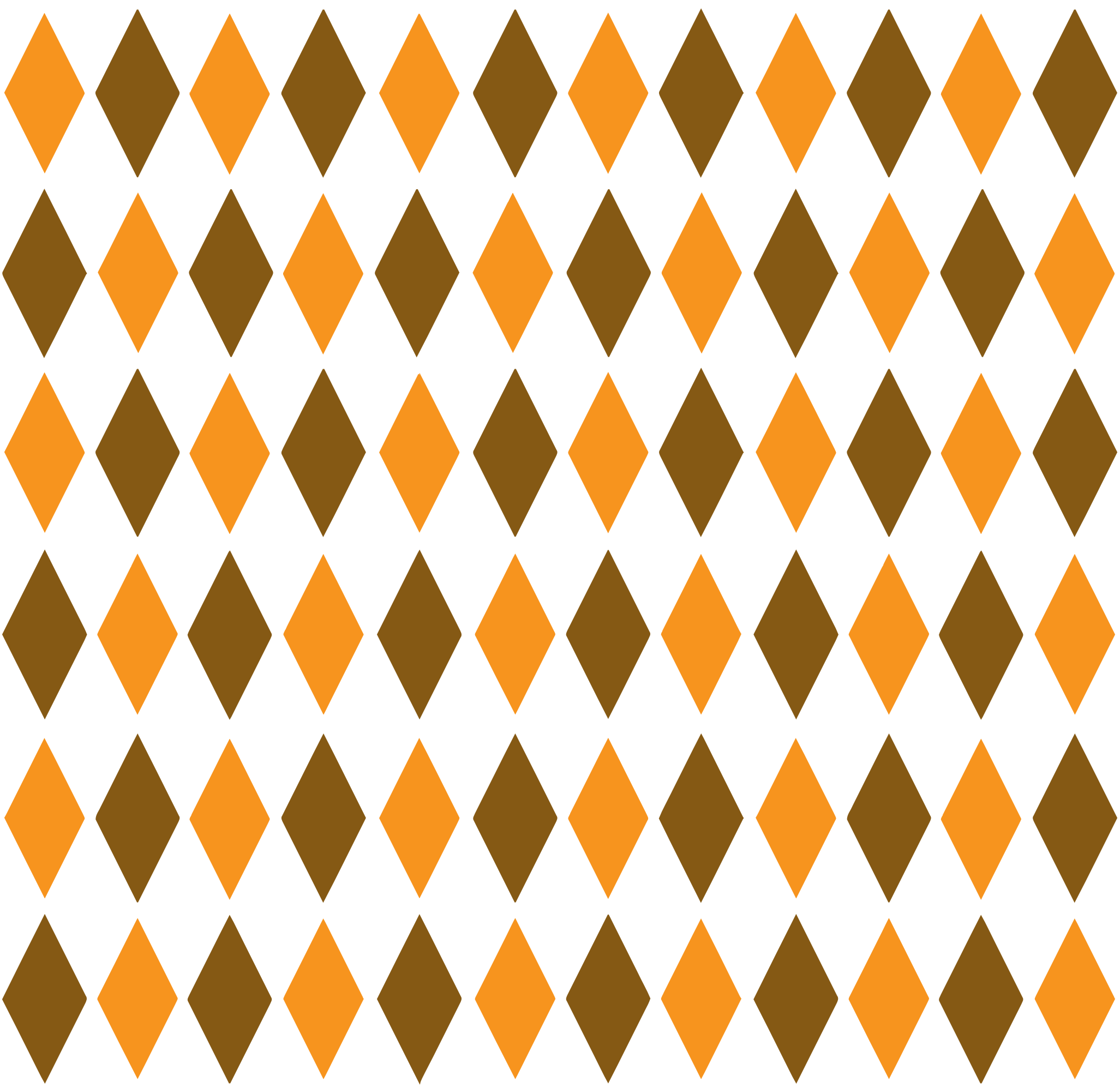 Clipart Brown Orange Retro Big Image Png - Orange Diamond Border (2053x1995), Png Download