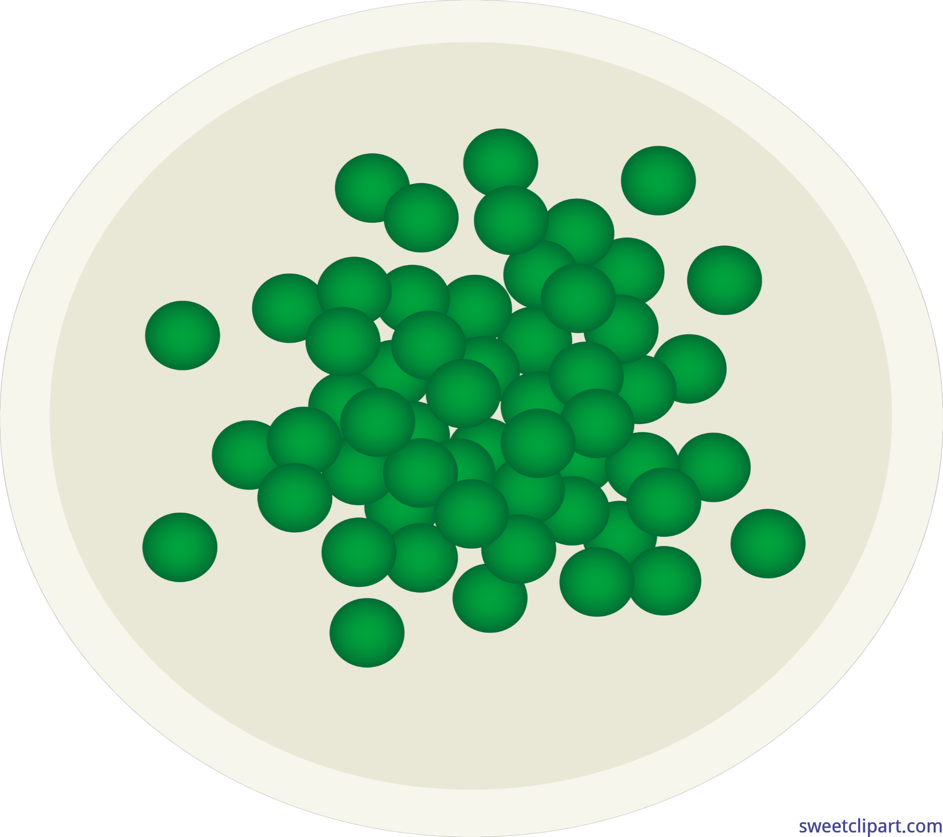Green Clipart Pea - Clip Art Free Peas (3000x2664), Png Download