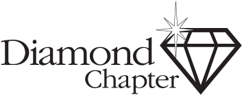 Diamond Chapter Logo Vector - Custom 810-pint-b Light Up Pint Glass - Blue - Led (400x400), Png Download