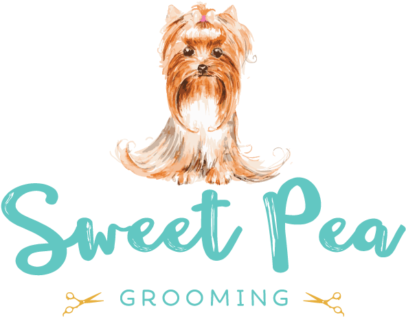 Sweet Pea Grooming Logo Small Png For Web - Logo (600x465), Png Download