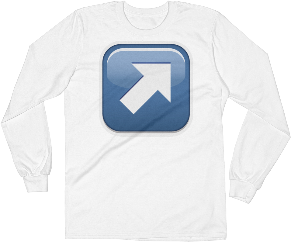 Men's Emoji Long Sleeve T-shirt - Sweater (1000x1000), Png Download