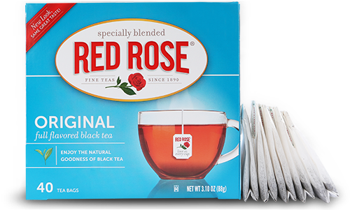 For More Than A Century, Red Rose Tea Has Carefully - Red Rose Tea, Decaffeinated - 48 Bags, 3.25 Oz Box (550x300), Png Download