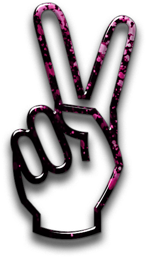Png Format Images - Peace Sign Hand Png (600x600), Png Download