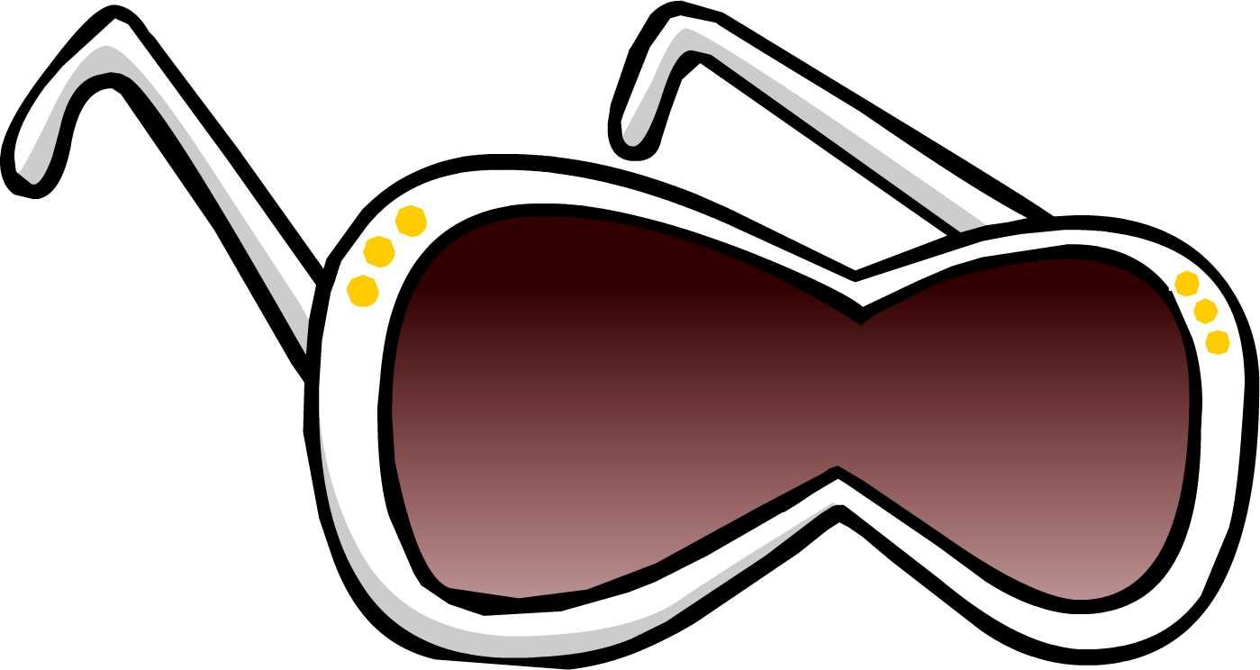 White Diva Sunglasses Club Penguin Wiki Fandom Powered - Club Penguin Diva Sunglasses (1399x744), Png Download