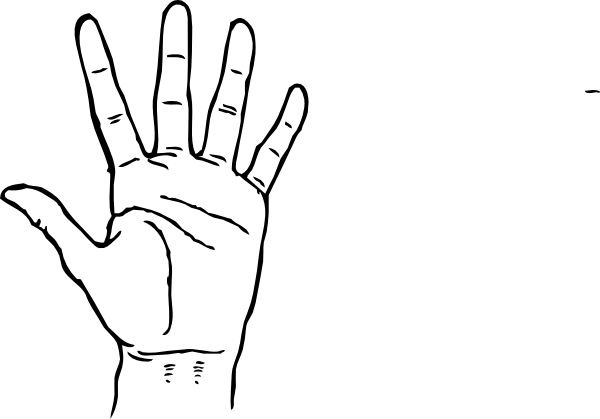 Clip Art Finger - Fingers Name In Hindi (600x419), Png Download