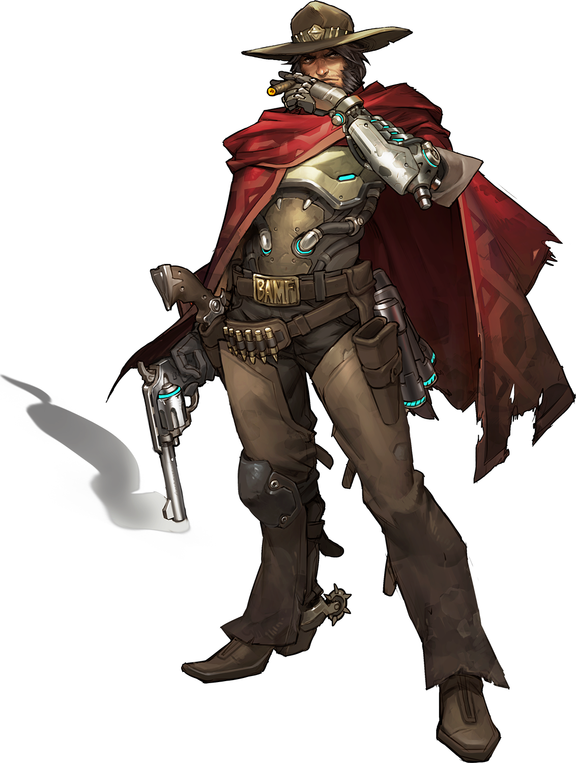 Mccree Overwatch Characters (1132x1500), Png Download