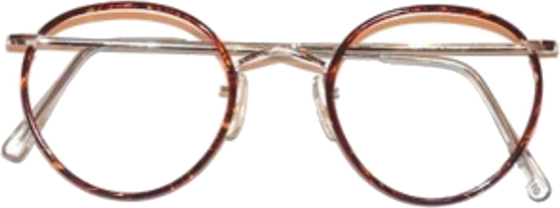 Round Glasses / Polyvore - Glasses (2048x1024), Png Download