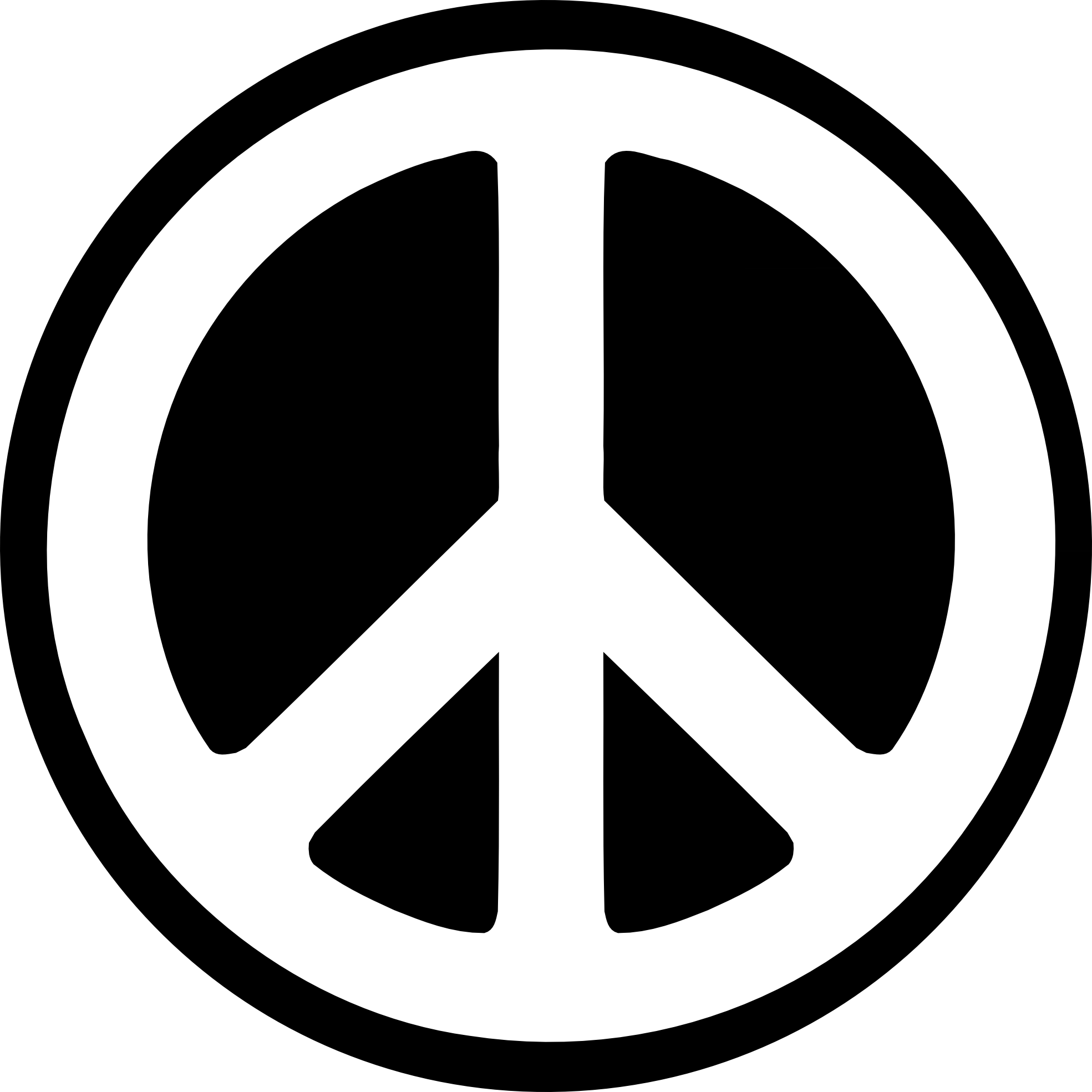 Pink Peace Sign Clipart Clipart Panda Free Clipart - Black And White Peace Sign (1331x1331), Png Download