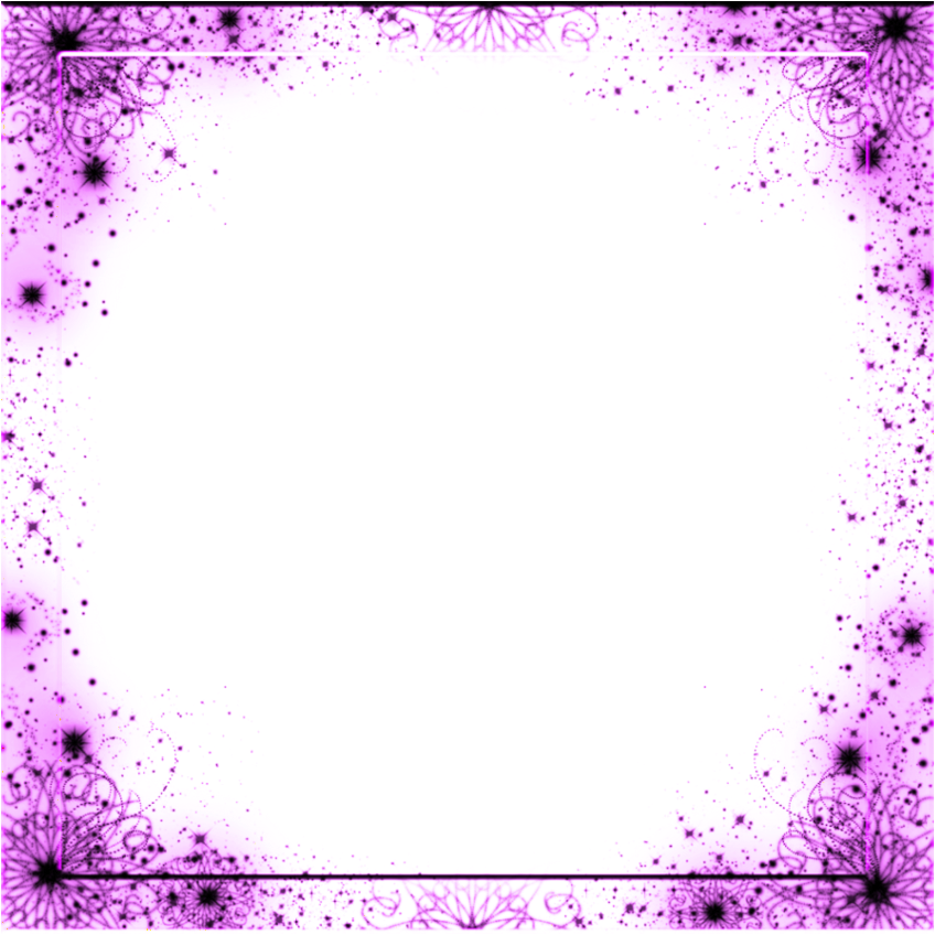 Mq Purple Glitter Frame Frames Border Borders - Portable Network Graphics (1024x1024), Png Download
