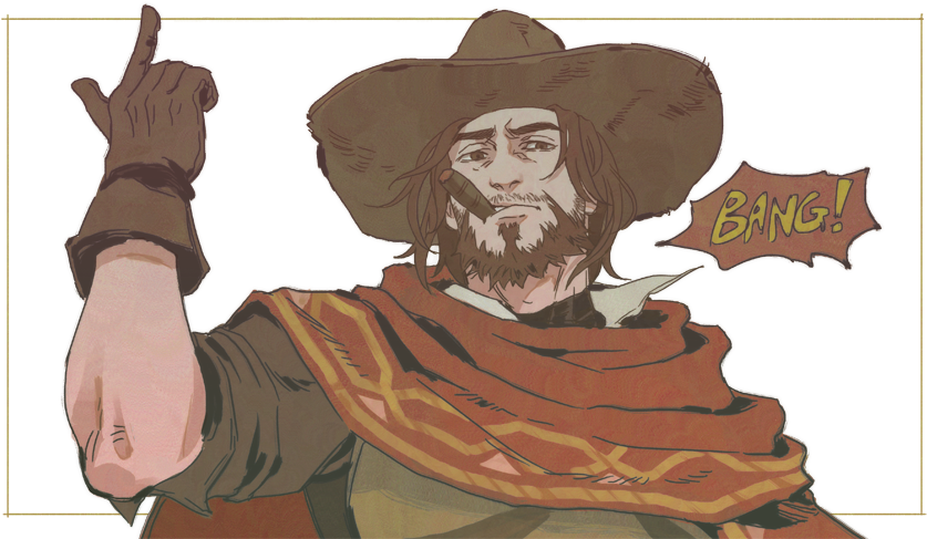 Redirect - Mccree Fanart Png (890x500), Png Download